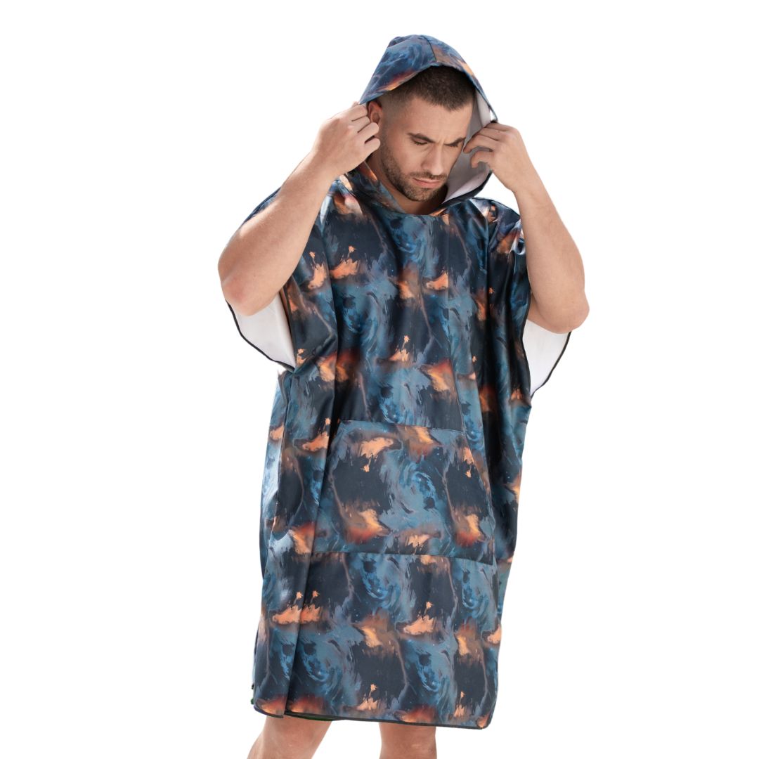 Poncho de microfibra Adulto con bolsillos