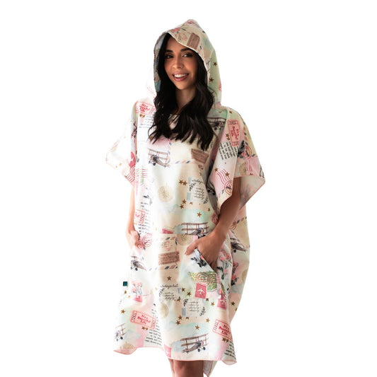 Poncho de microfibra Adulto con bolsillos
