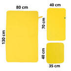 Kit de Toallas de Microfibra Unicolor