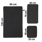 Kit de Toallas de Microfibra Unicolor