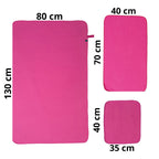 Kit de Toallas de Microfibra Unicolor