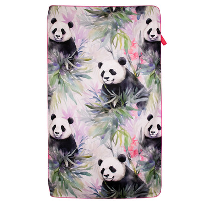 Toalla de Microfibra 130 x 80 cm Estampada Pandas